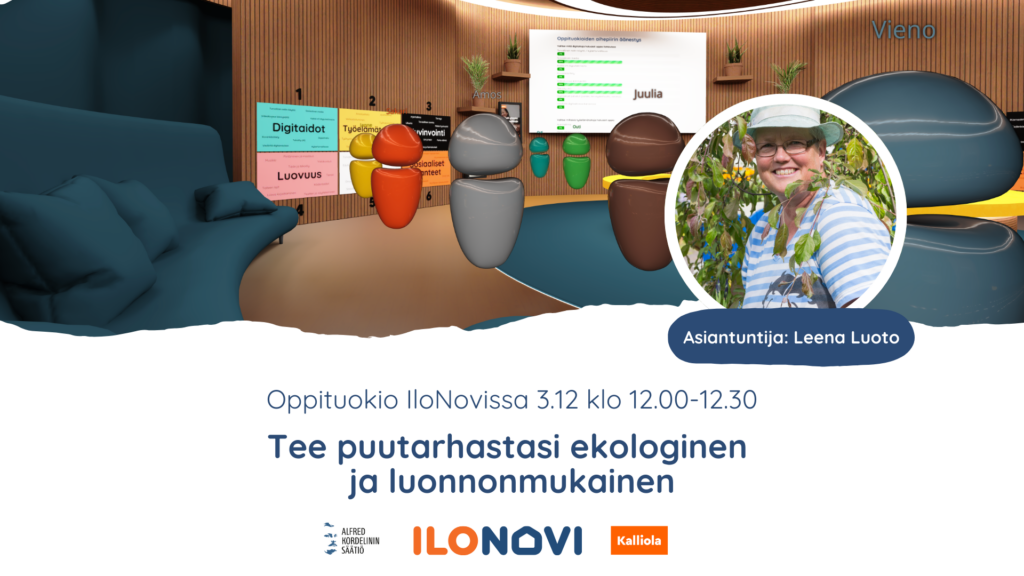 Tee puutarhastasi ekologinen ja luonnonmukainen: 3.12.2024 klo 12.00-12.30