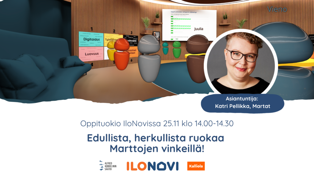 Edullista, herkullista ruokaa marttojen vinkeillä 25.11.2024 klo 14.00-14.30