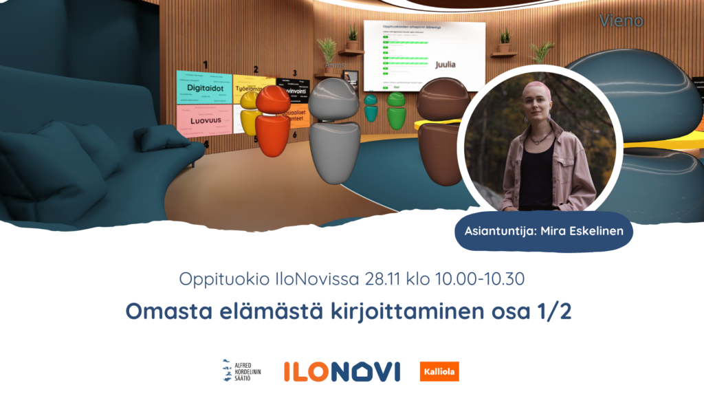 Omasta elämästä kirjoittaminen: 28.11 klo 10.00-10.30