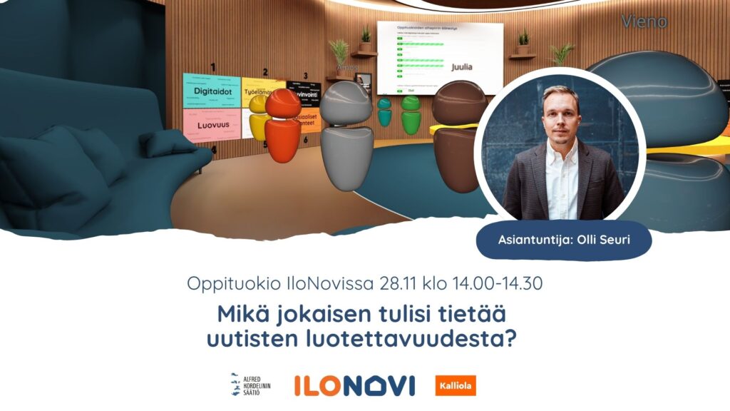 Mitä jokaisen tulisi tietää uutisten luotettavuudesta: 28.11 klo 14.00-14.30